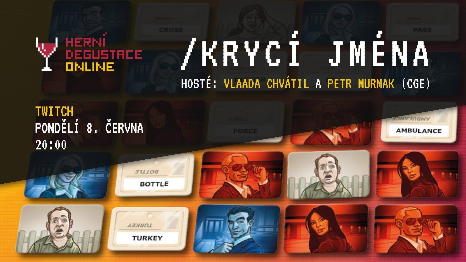 Herní Degustace Online -> Krycí Jména - Autorské hraní