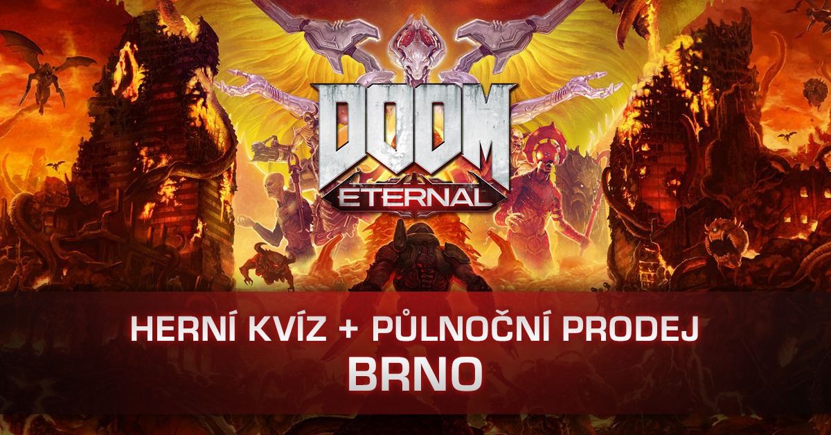 Herní kvíz a půlnoční prodej Doom: Eternal
